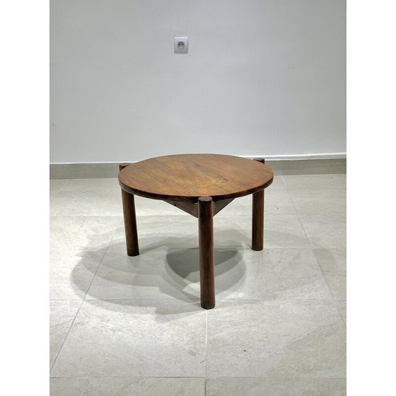 Image 1 of Vintage round coffee table by Pierre Jeanneret