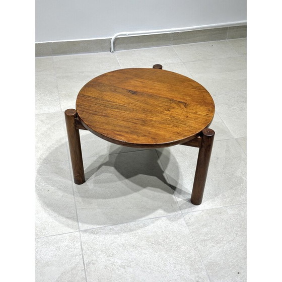 Image 1 of Vintage round coffee table by Pierre Jeanneret