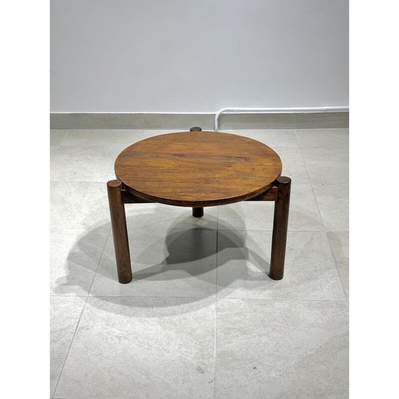 Image 1 of Vintage round coffee table by Pierre Jeanneret