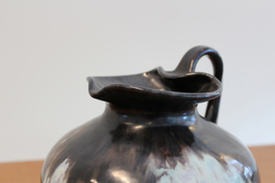 Image 1 of Signed Mobach Utrecht Ceramic Glazed Jug