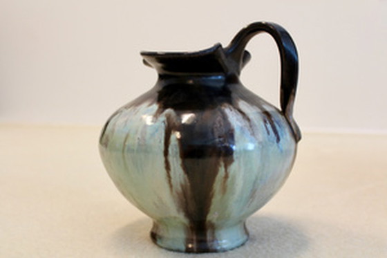 Image 1 of Signed Mobach Utrecht Ceramic Glazed Jug