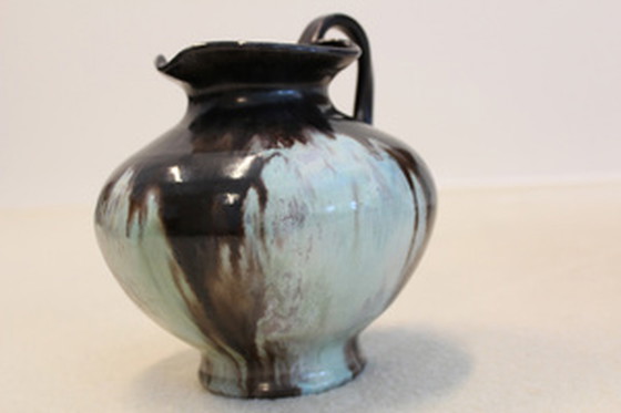 Image 1 of Signed Mobach Utrecht Ceramic Glazed Jug