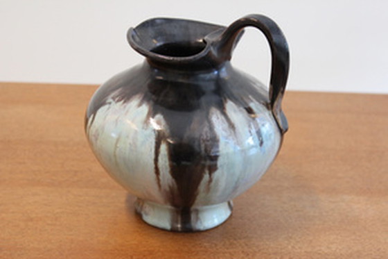 Image 1 of Signed Mobach Utrecht Ceramic Glazed Jug