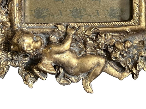 Image 1 of Picture Frame With Cherubs And Floral Motif