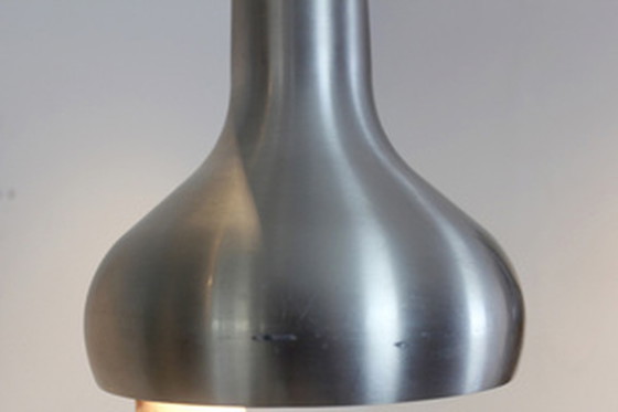 Image 1 of 2x danish aluminum pendant lights