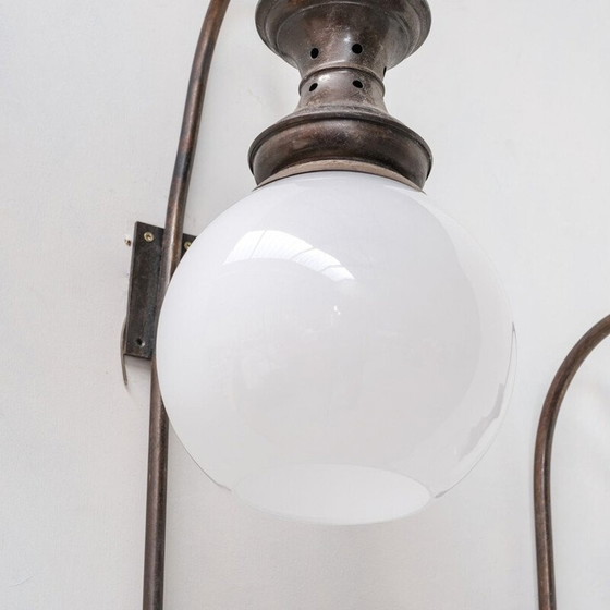 Image 1 of Pairs of mid-century Italian glass wall lamps, 1960s