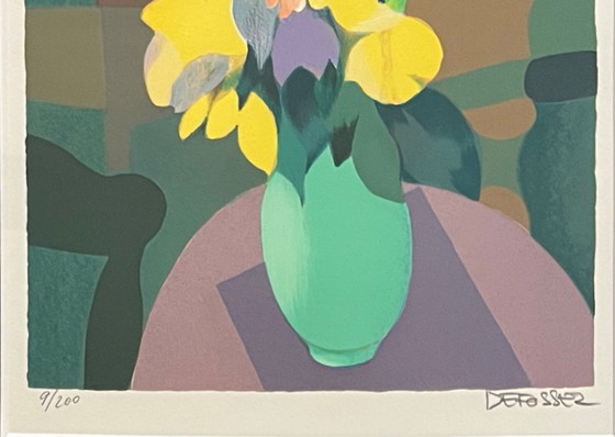 Image 1 of Yellow flowers by Alfred Defossez