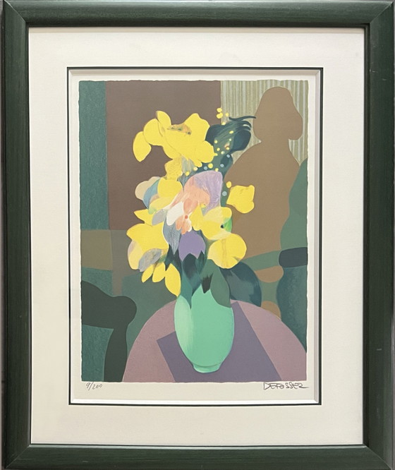 Image 1 of Yellow flowers by Alfred Defossez