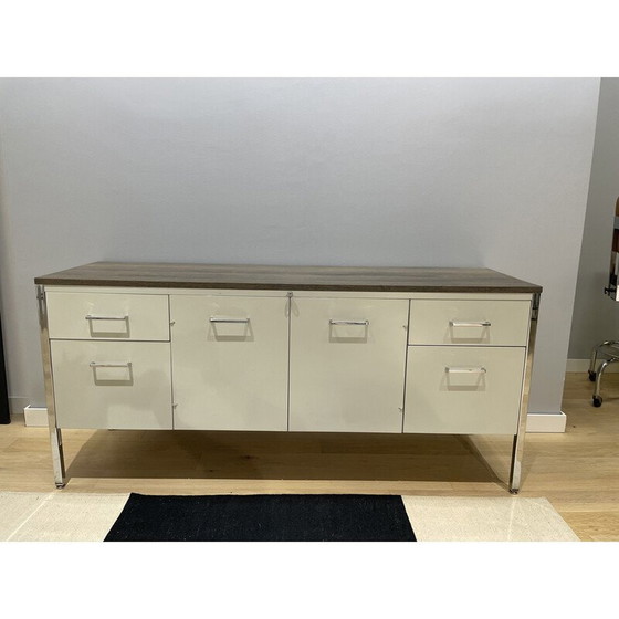 Image 1 of Credenza bassa vintage con 3 scomparti, 1950