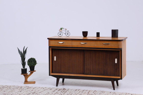 Image 1 of Vintage chest of drawers from the 60s | Mid - Century sideboard drawer cabinet retro storage