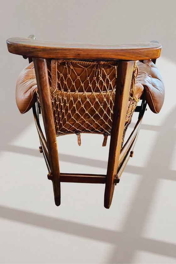 Image 1 of Jangada armchair with footstool by Jean Gillon, Brazil, 1960s-1970s, set of 2