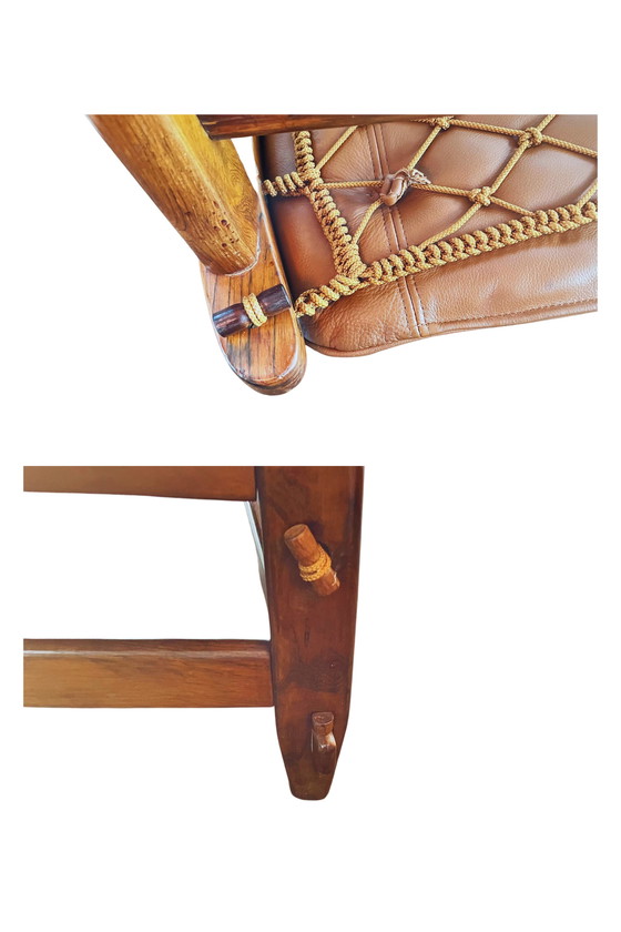 Image 1 of Fauteuil Jangada avec repose-pieds de Jean Gillon, Brazil, années 1960-1970, lot de 2