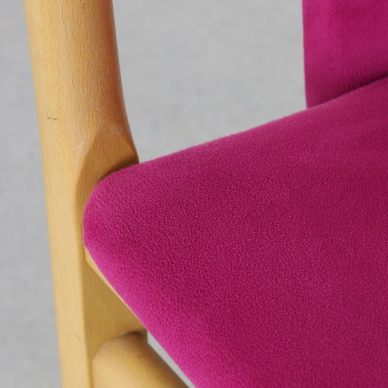 Image 1 of 4x Dining Chair in Velvet by K. Høffer-Larsen