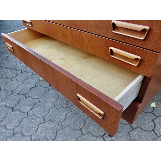 Image 1 of Vintage teak chest of drawers by Peter Moos, Denmark 1955
