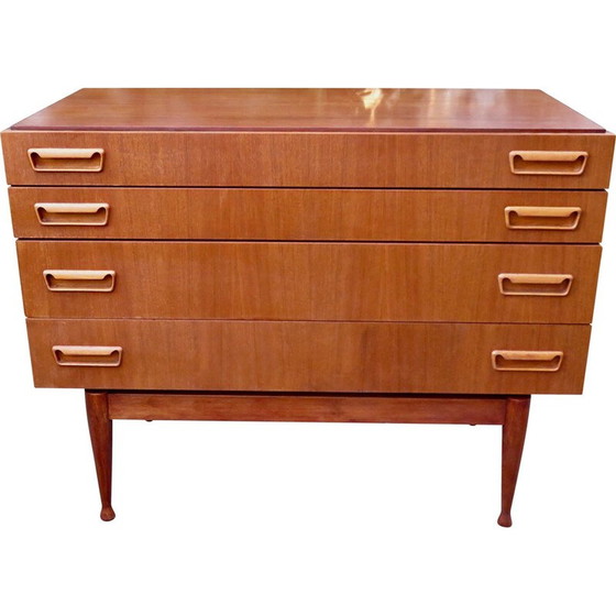 Image 1 of Vintage teak chest of drawers by Peter Moos, Denmark 1955
