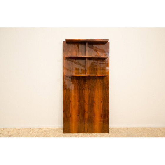 Image 1 of Vintage walnut wall shelf, Czechoslovakia 1930