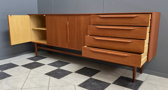 Image 1 of Teak Sideboard by Heinrich Riestenpatt 1960s 225cm wide