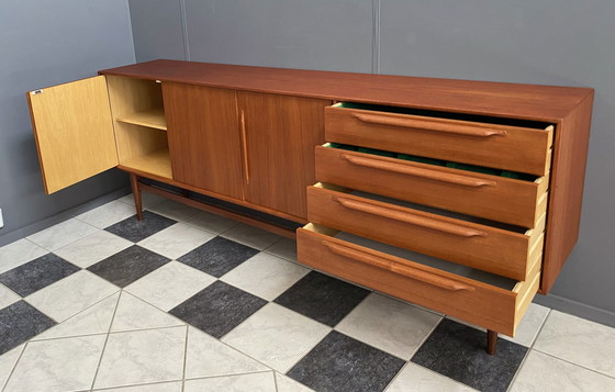 Image 1 of Buffet en teck par Heinrich Riestenpatt 1960 225cm de large