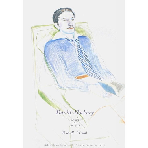 Vintage poster by David Hockney, 1981