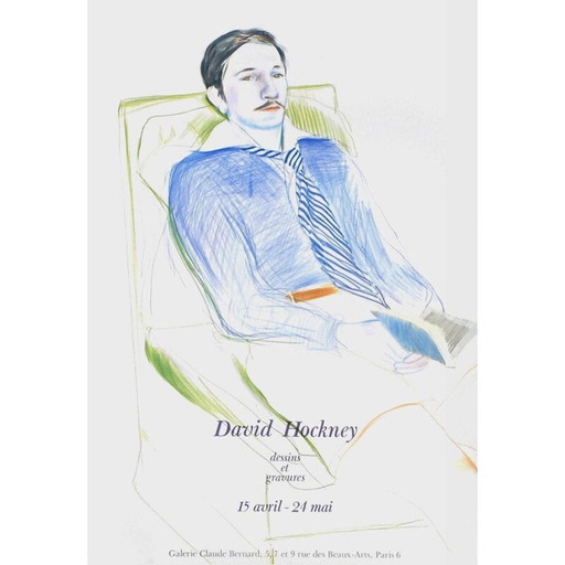 Vintage poster by David Hockney, 1981