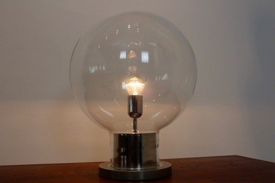 Image 1 of Mid-Century globe table lamp