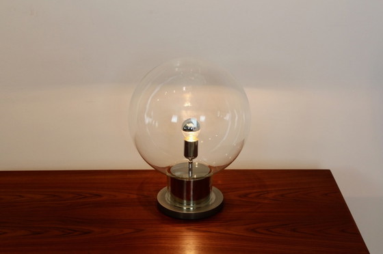 Image 1 of Mid-Century globe table lamp