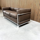 Canapé Cassina LC2 - Le Corbusier Cuir Mocca