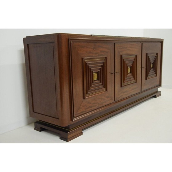 Image 1 of Vintage art deco mahogany sideboard by Maxime Old, 1930-1950
