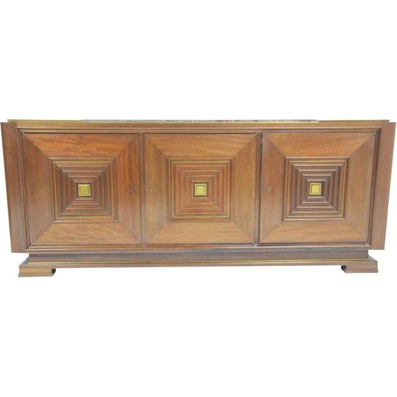 Image 1 of Vintage art deco mahogany sideboard by Maxime Old, 1930-1950