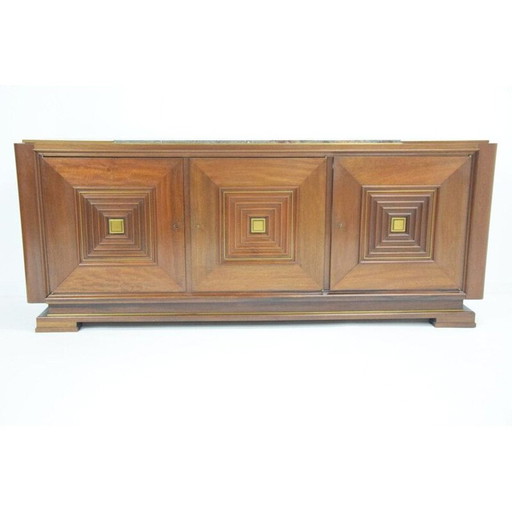 Credenza vintage in mogano art déco di Maxime Old, 1930-1950