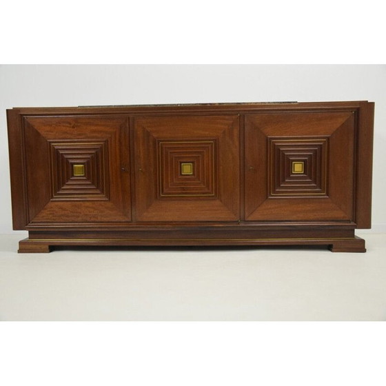 Image 1 of Vintage art deco mahogany sideboard by Maxime Old, 1930-1950
