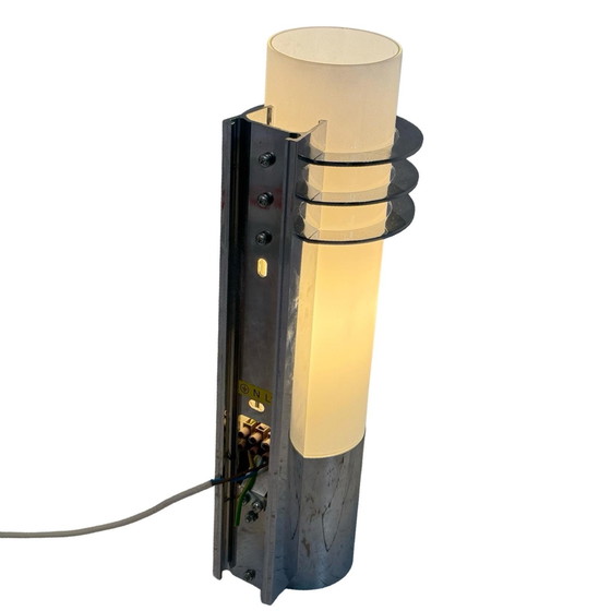 Image 1 of Glashütte Limburg - Wall Sconce (Available As Set) - Contemporary - Dutch Design - Opaline Glass Lamp On Chrome Base