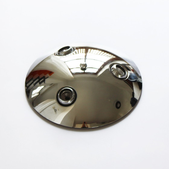 Image 1 of Vintage 90S Ufo Chrom Ceiling Lamp - Zicoli
