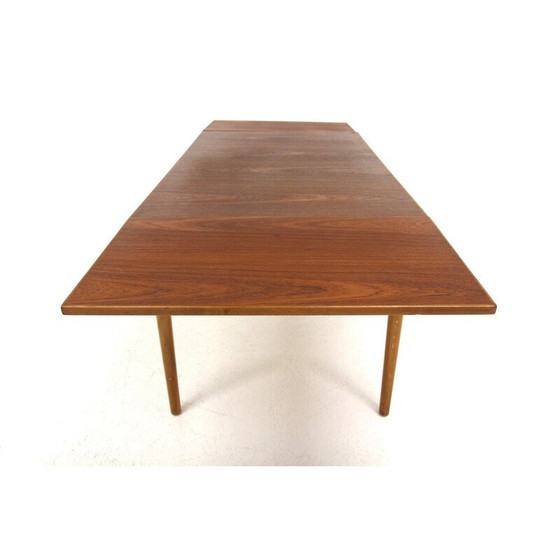 Image 1 of Vintage teak and beech desk for Hugo Troeds, Sweden 1950