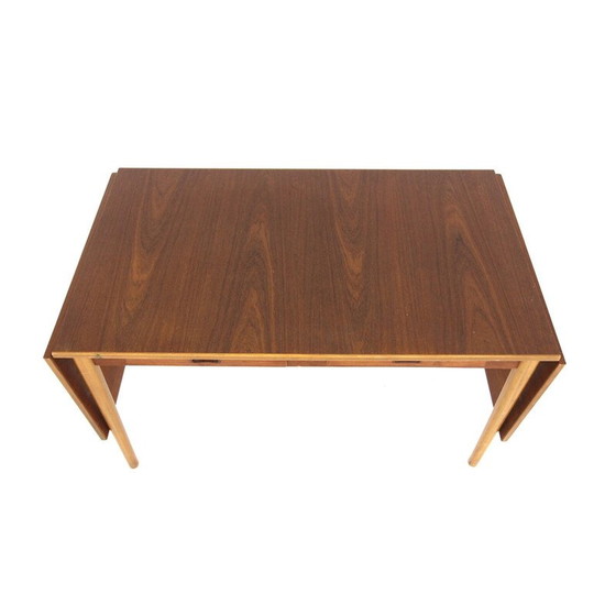 Image 1 of Vintage teak and beech desk for Hugo Troeds, Sweden 1950