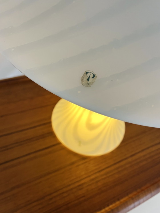 Image 1 of Peil & Putzler Zebra Mushroom Table Lamp '70