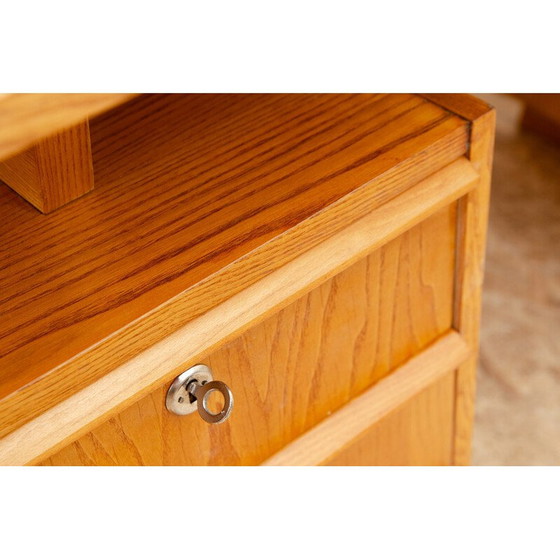 Image 1 of Vintage desk in beech wood and plywood, Czechoslovakia 1970