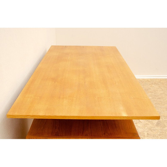 Image 1 of Vintage desk in beech wood and plywood, Czechoslovakia 1970