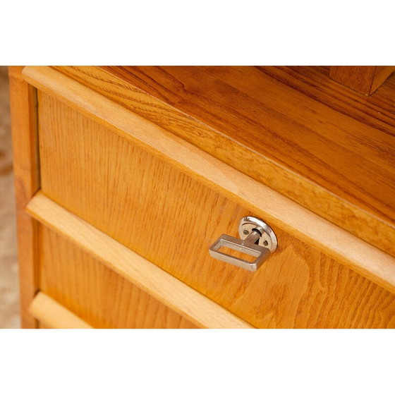 Image 1 of Vintage desk in beech wood and plywood, Czechoslovakia 1970