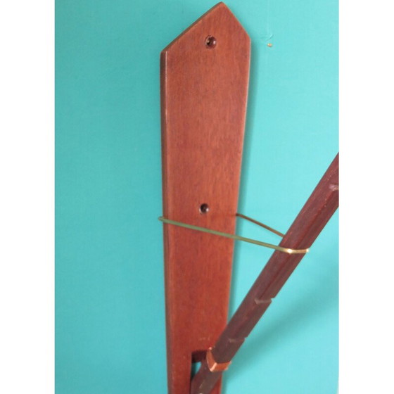 Image 1 of Vintage teak articulated arm wall lamp, Denmark 1960