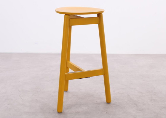 Image 1 of DUM Office Beech bar stool ochre yellow