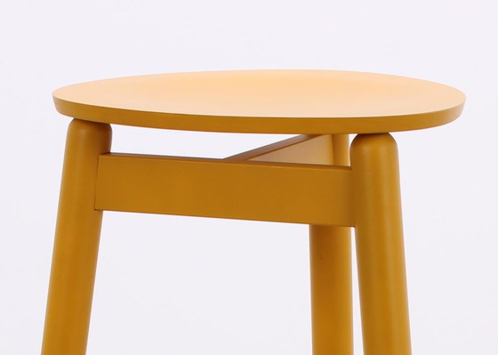 Image 1 of DUM Office Beech bar stool ochre yellow