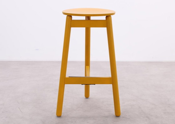 Image 1 of DUM Office Beech bar stool ochre yellow