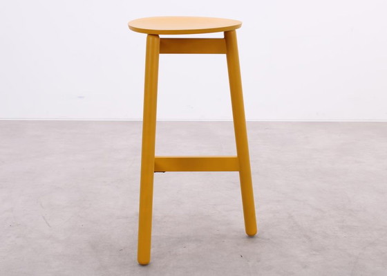 Image 1 of DUM Office Beech bar stool ochre yellow