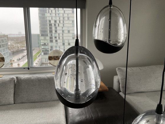 Image 1 of Pendant Lamp Clear Egg 5 Light Round