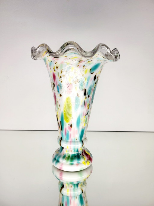 Art Nouveau Spatter Vase Clichy, Legras, France