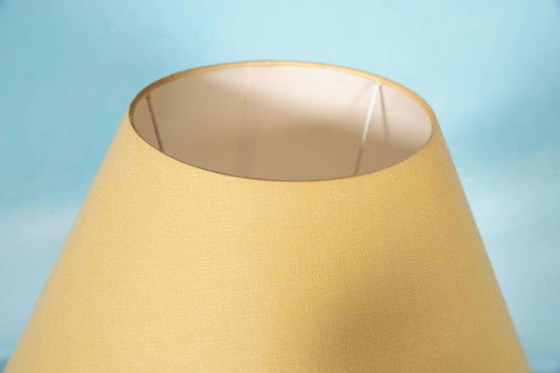 Image 1 of Lampe de table bohème 1970, poterie vintage et laiton