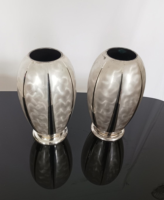 Image 1 of WMF Ikora art deco fruit bowl and vases