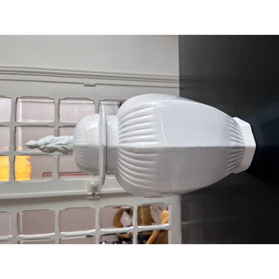 Image 1 of Urna Pompadour d'epoca in maiolica di Saint Clement, 1950