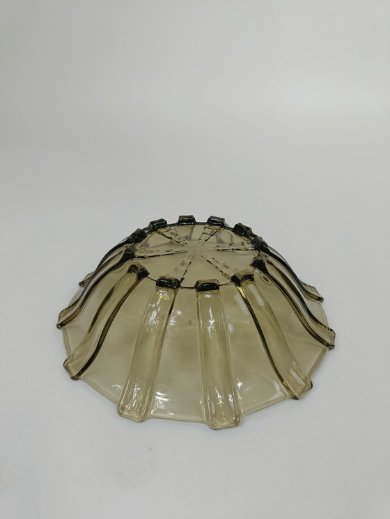 Image 1 of Art Deco Press glass bowl - Czech Republic